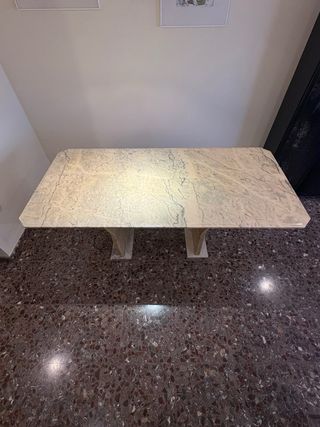 Mesa de mármol rosa portugués Retro 80s/90s