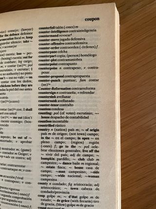 Diccionario inglés español - español ingles