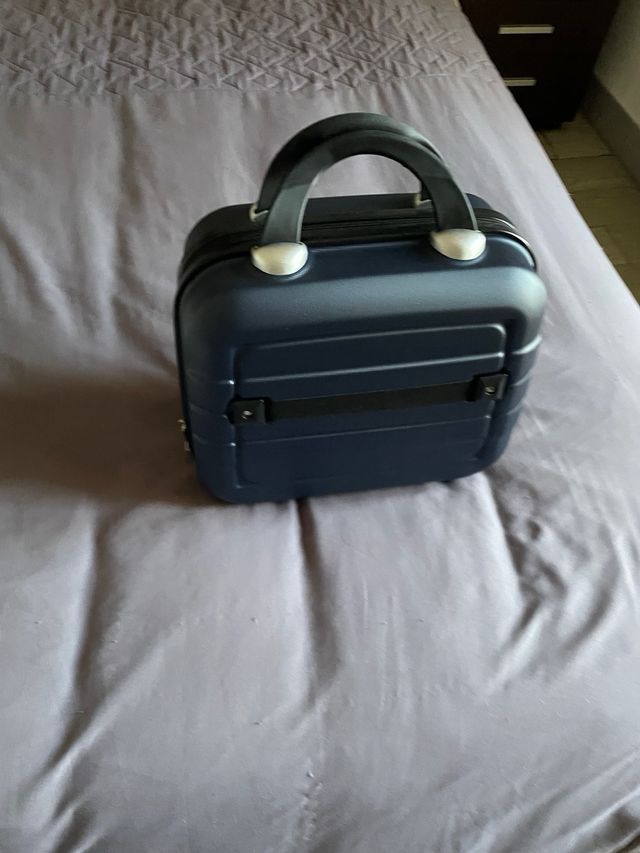 Maleta/bolso rígido azul