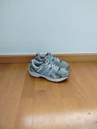 Zapatillas Asics grises y azules talla 39