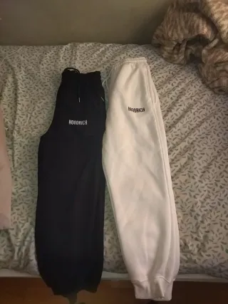 Pantalones Hoodrich Largos Blancos y Negros