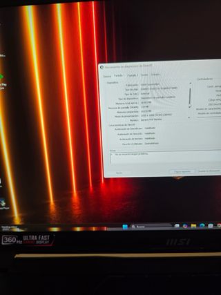 Portátil Gaming MSI i7 12th Gen RTX 32GB 2TB 360Hz