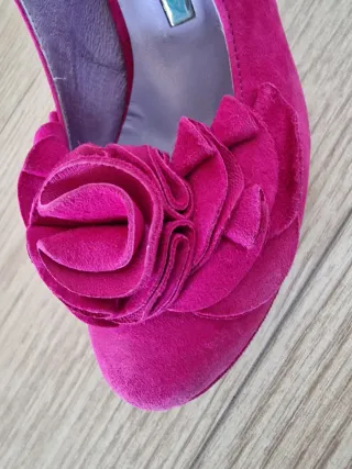 Zapatos Gino Vaello Fucsia Talla 38