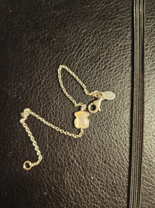 Pulsera TOUS Oso Blanco y Plata