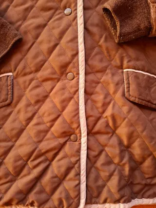 Parka acolchada mujer marrón