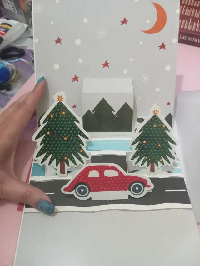 Biglietti Auguri Diamond Painting Natale