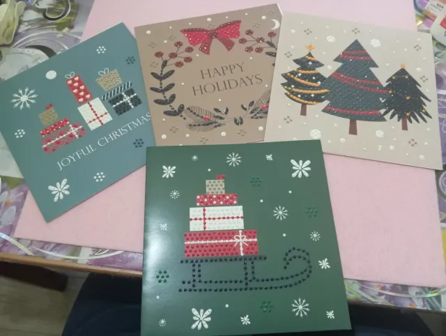 Biglietti Auguri Diamond Painting Natale