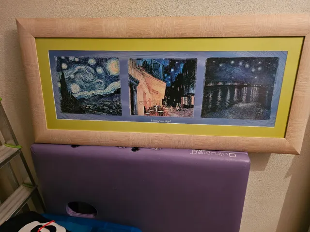 Cuadro Tríptico Van Gogh