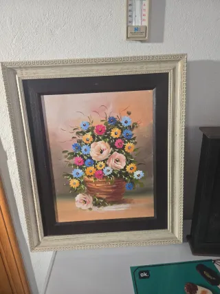 Cuadro de flores decorativo