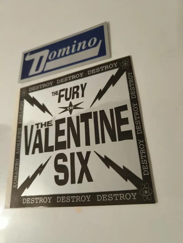 Lotto 6 adesivi vintage band musicali