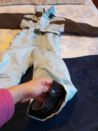 Mono de nieve infantil azul y gris Talla 4