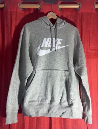 Sudadera Gris Nike con Capucha