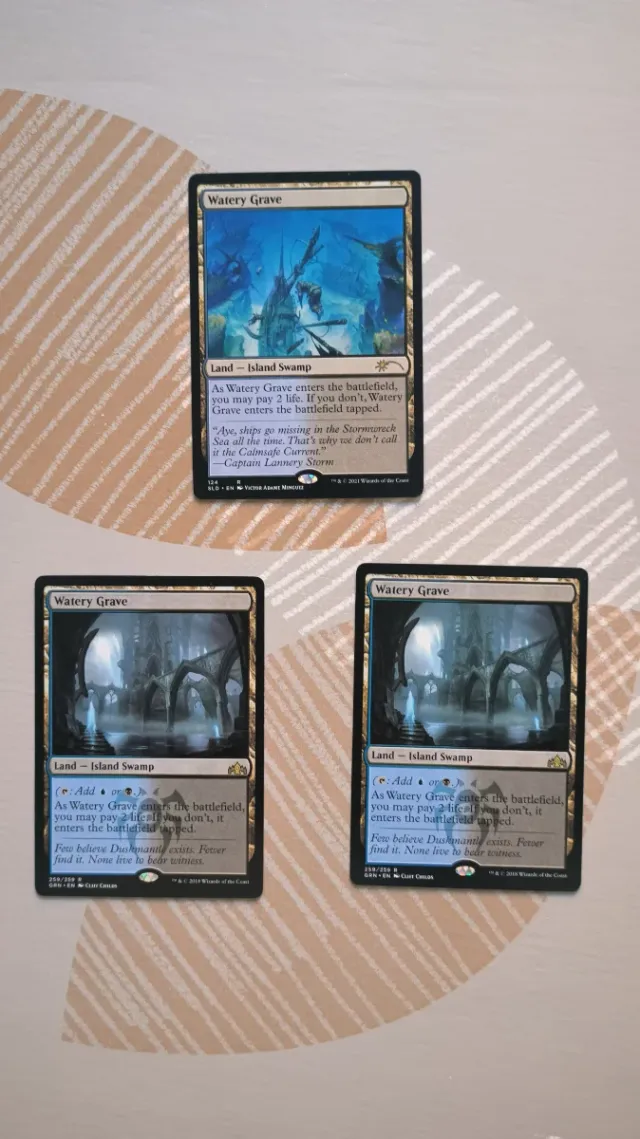 3x Watery Grave Magic The Gathering