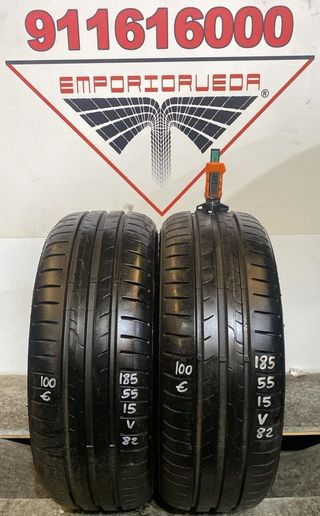 185 55 15 V DUNLOP RUEDA AL 90% VIDA UTIL