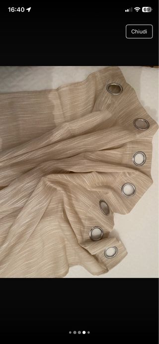 Tenda Pannello Singola Beige Oro