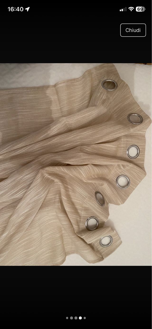 Tenda Pannello Singola Beige Oro