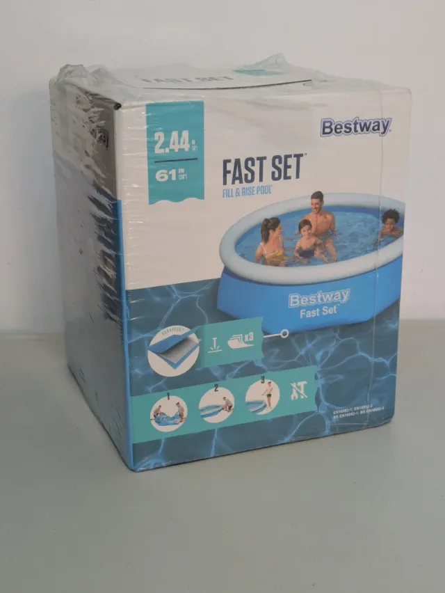 Piscina Bestway Fast Set 2.44m Hinchable NUEVA