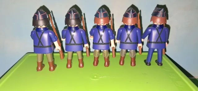 Playmobil lotto di 5 soldati personalizzati