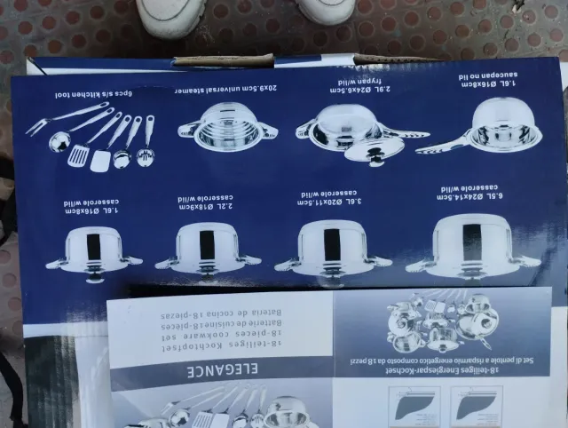 Jogo de Panelas Alemãs 18 peças. 125 €