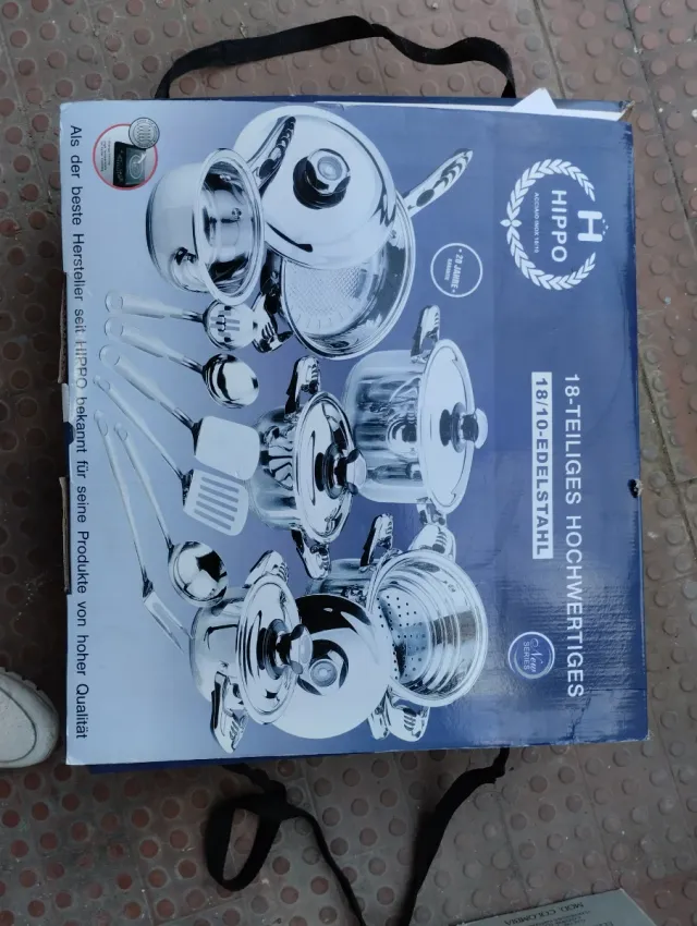 Jogo de Panelas Alemãs 18 peças. 125 €