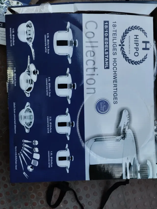 Jogo de Panelas Alemãs 18 peças. 125 €