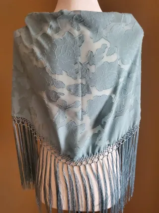 Mantoncillo Flamenco verde jabonoso