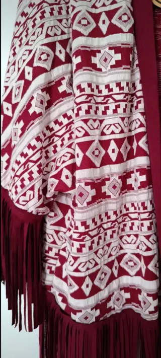 Chaqueta Boho Flecos Talla Única