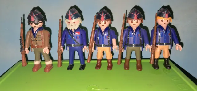Playmobil lotto di 5 soldati personalizzati