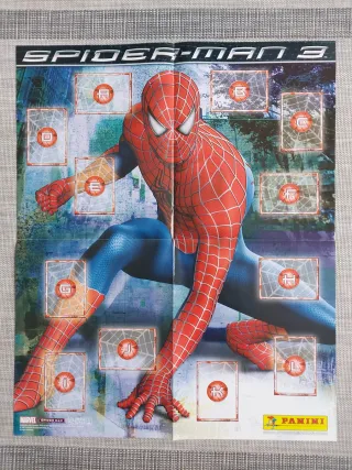 Álbum Spiderman 3 Panini solo dos cromos pegados