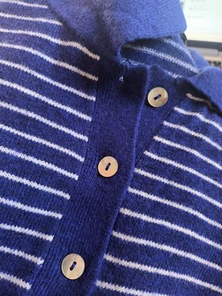 Jersey Zara Rayas Azul y Blanco