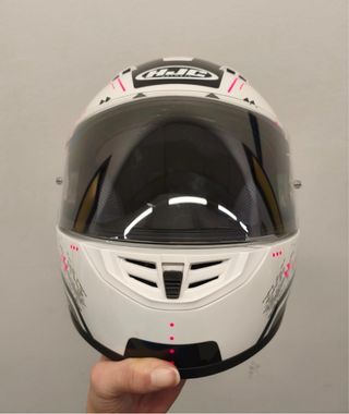 Casco HJC C15 Blanco Rosa talla XS