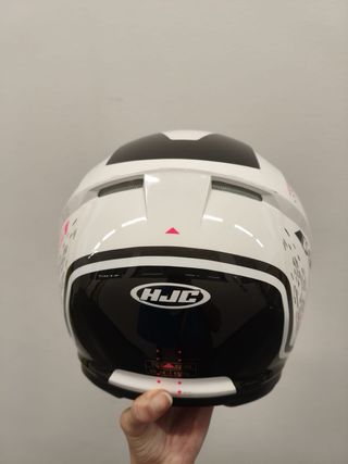 Casco HJC C15 Blanco Rosa talla XS