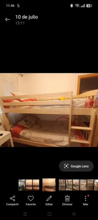 Cama litera de maderas con colchones Flex