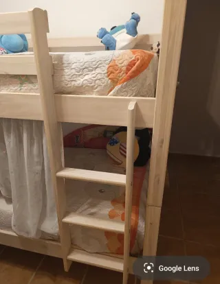 Cama litera de maderas con colchones Flex