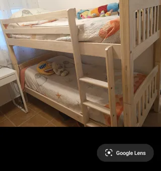 Cama litera de maderas con colchones Flex