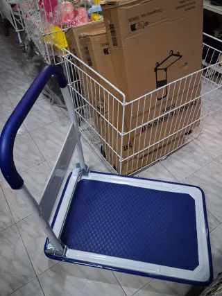 Carretilla Plegable Azul