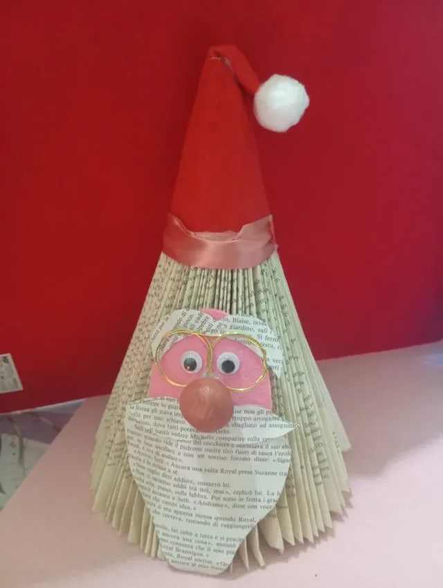 Babbo Natale decorazione libro