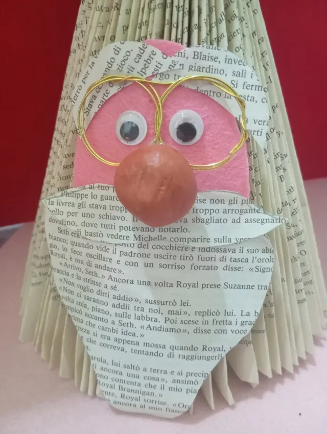 Babbo Natale decorazione libro