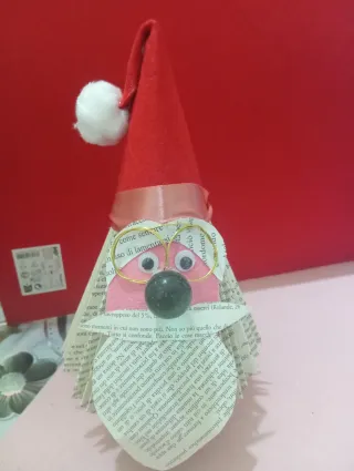 Babbo Natale decorazione libro