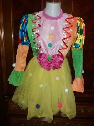 Costume Carnevale Clown Bambina 10 Anni
