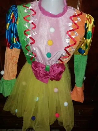 Costume Carnevale Clown Bambina 10 Anni