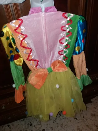 Costume Carnevale Clown Bambina 10 Anni