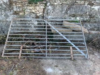 Reja de hierro forjado para puerta