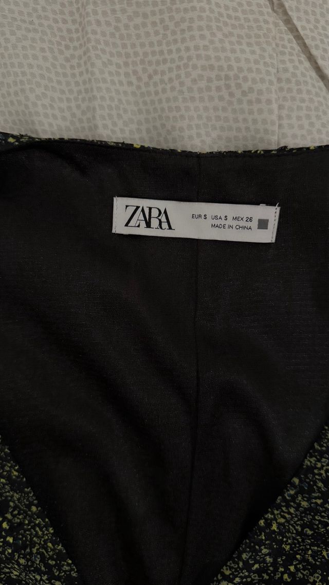 Vestido verde drapeado