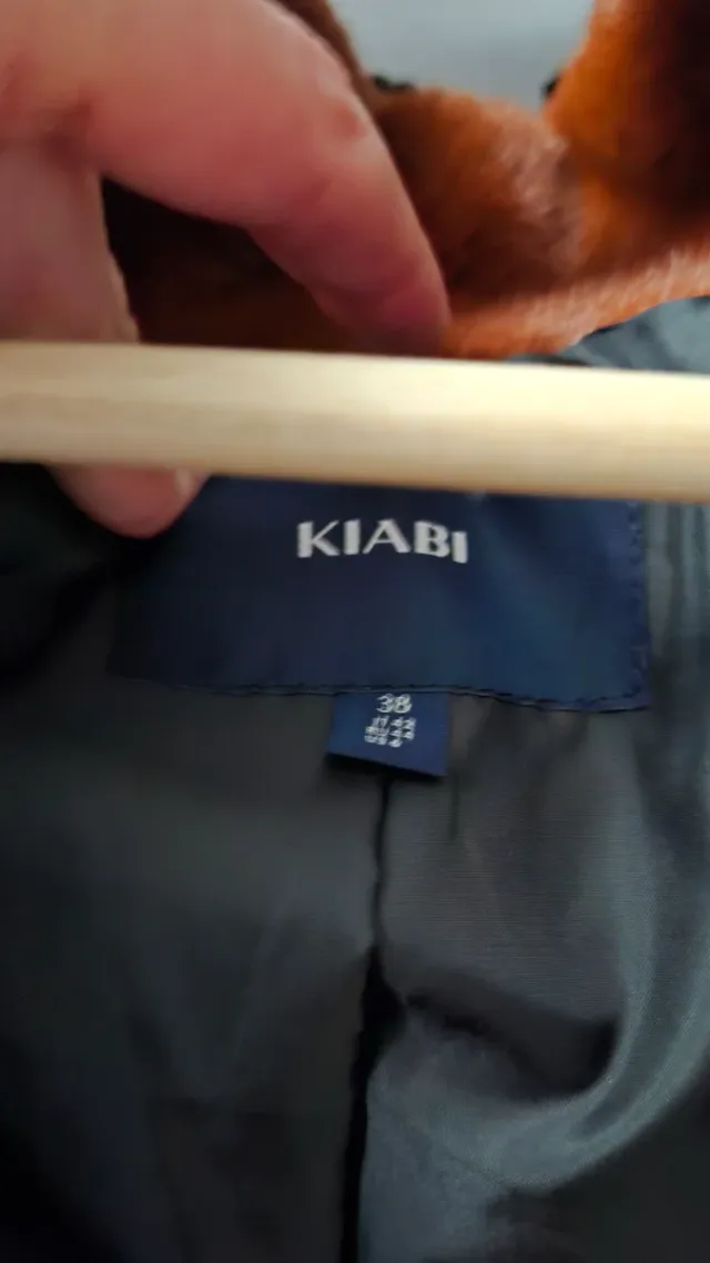 Chaquetón de pelo marrón