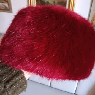 Colbacco Borgogna Ecopelliccia Tg. Unica