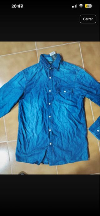 Camisa vaquera azul