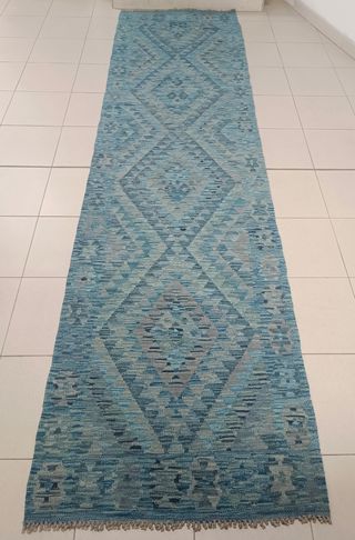 Tappeto Kilim Afghano 297x81 cm