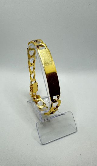 Esclava Bilbao de oro de 18k, 34.78 g, 22 cm.