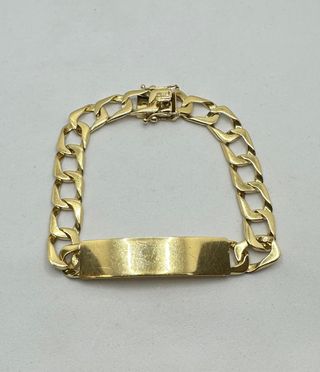 Esclava Bilbao de oro de 18k, 34.78 g, 22 cm.